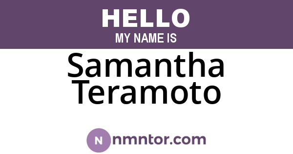 Samantha Teramoto