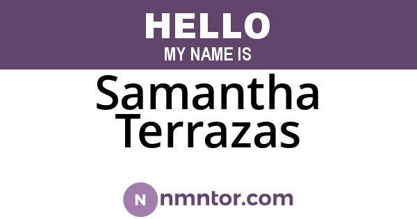 Samantha Terrazas