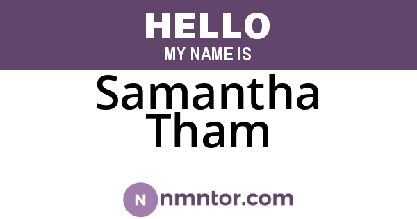 Samantha Tham