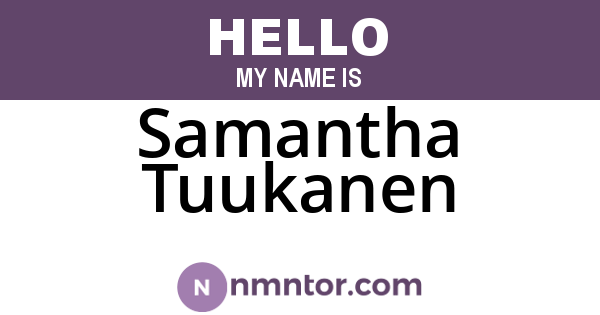 Samantha Tuukanen