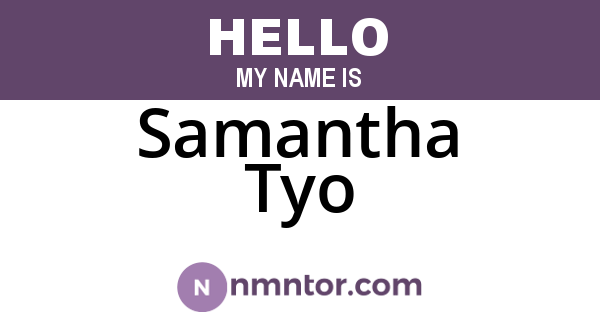 Samantha Tyo