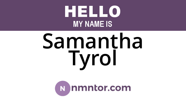 Samantha Tyrol