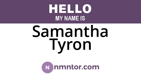 Samantha Tyron