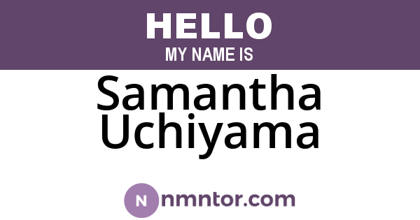 Samantha Uchiyama