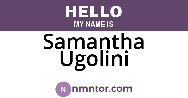 Samantha Ugolini