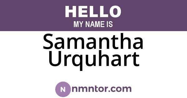 Samantha Urquhart