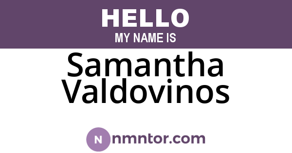 Samantha Valdovinos