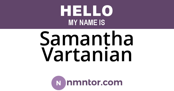 Samantha Vartanian