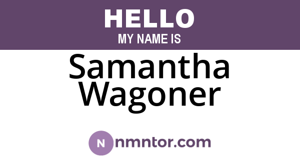 Samantha Wagoner