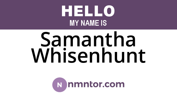 Samantha Whisenhunt