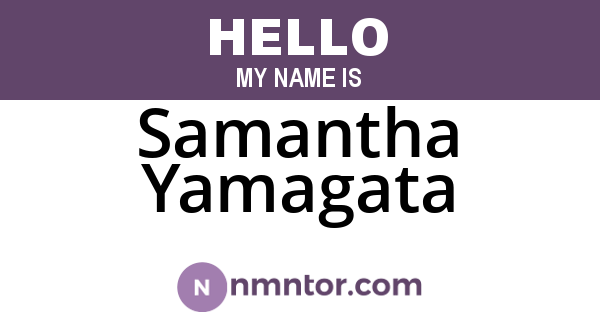 Samantha Yamagata