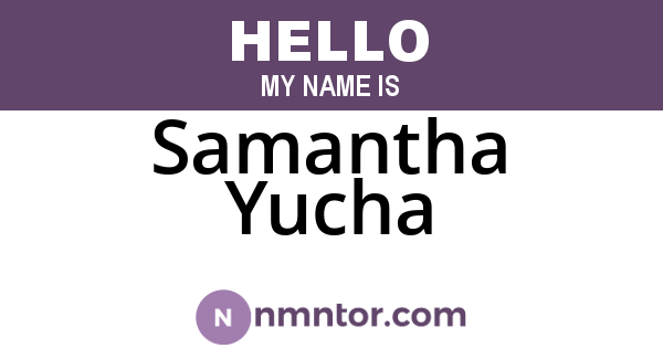 Samantha Yucha