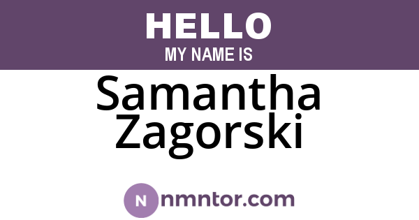 Samantha Zagorski