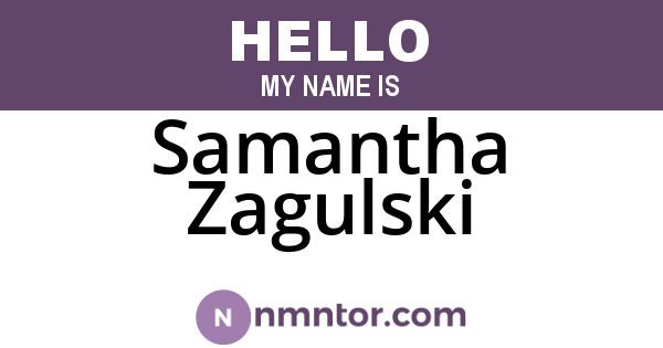 Samantha Zagulski