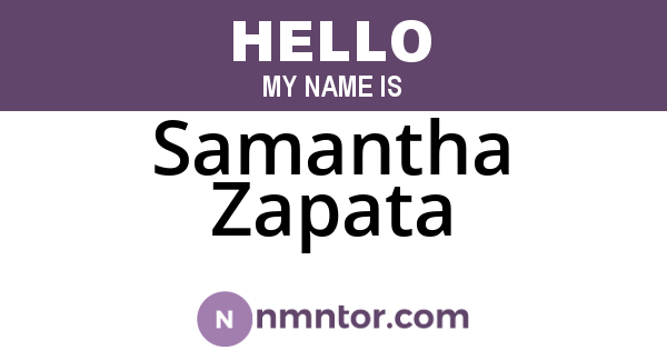 Samantha Zapata