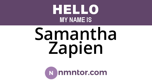 Samantha Zapien