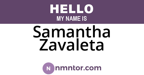 Samantha Zavaleta