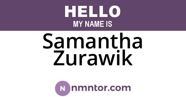 Samantha Zurawik
