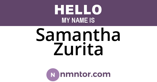 Samantha Zurita