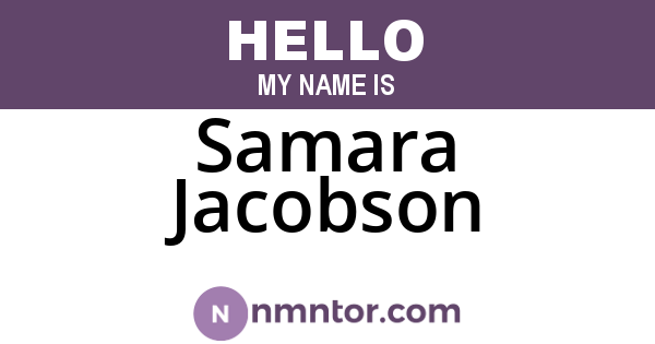 Samara Jacobson