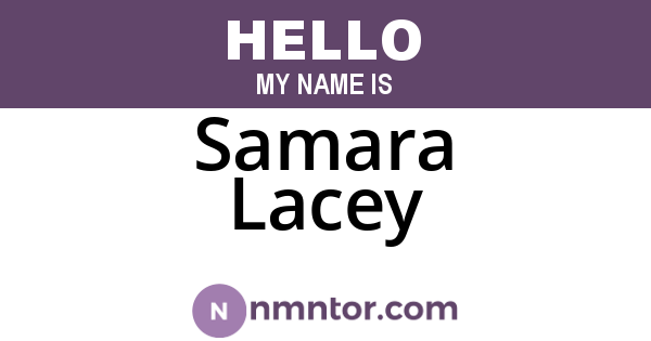 Samara Lacey