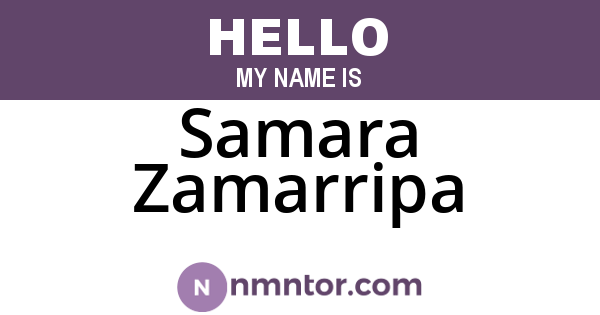 Samara Zamarripa