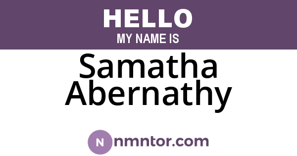 Samatha Abernathy