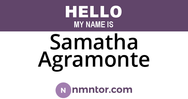 Samatha Agramonte
