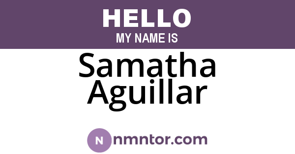 Samatha Aguillar