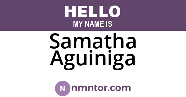 Samatha Aguiniga