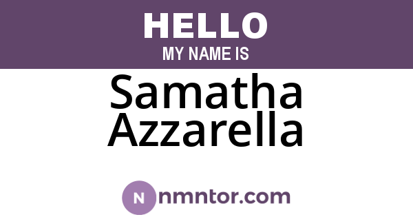 Samatha Azzarella
