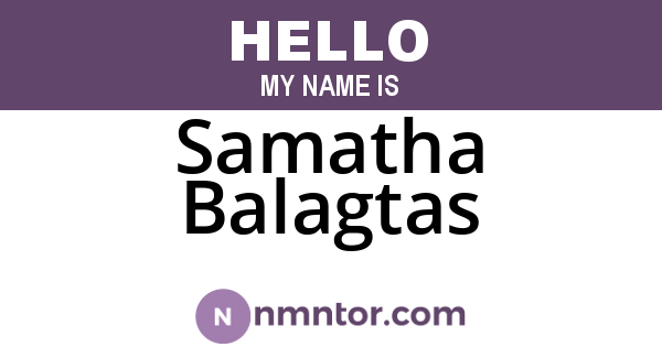 Samatha Balagtas