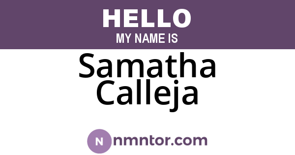 Samatha Calleja