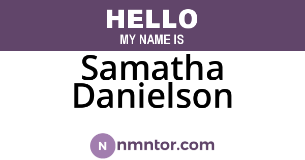 Samatha Danielson