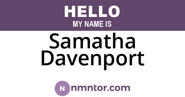 Samatha Davenport