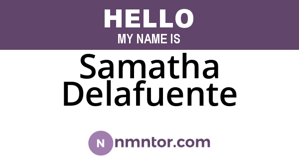 Samatha Delafuente