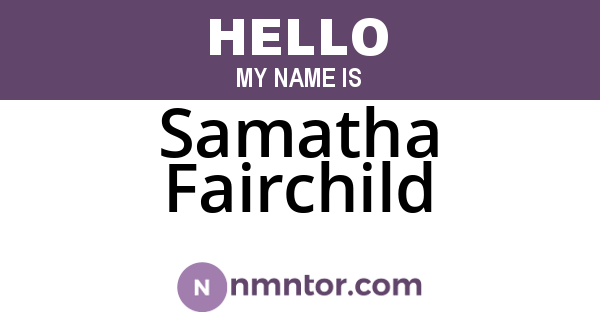 Samatha Fairchild
