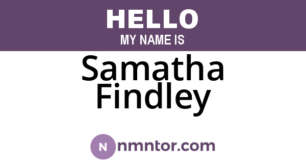 Samatha Findley