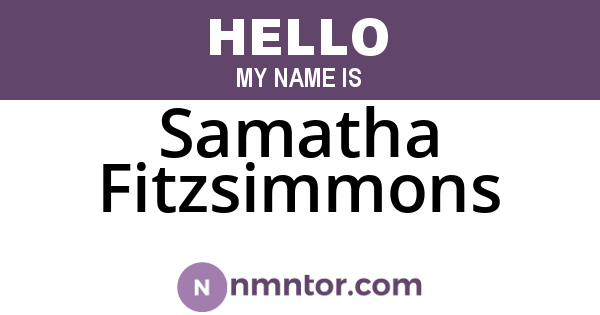 Samatha Fitzsimmons