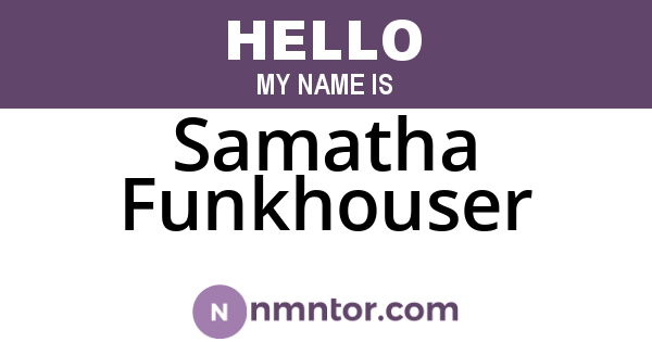Samatha Funkhouser