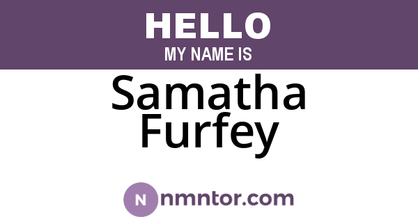Samatha Furfey