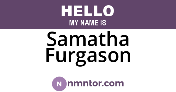 Samatha Furgason