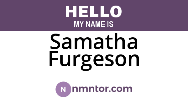 Samatha Furgeson