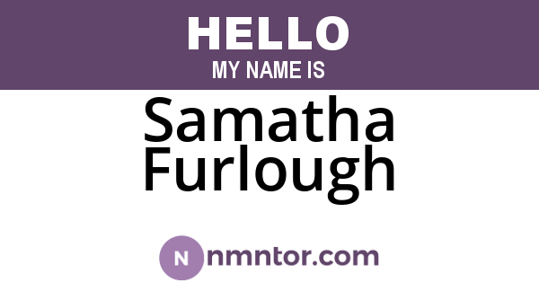 Samatha Furlough