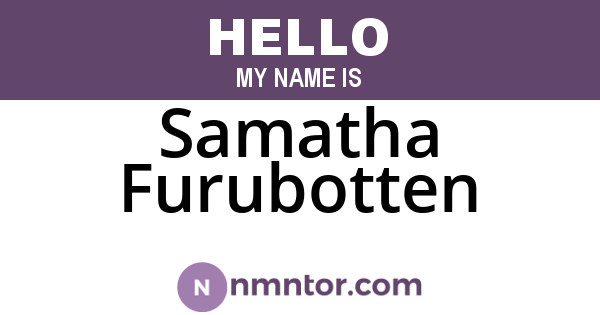 Samatha Furubotten