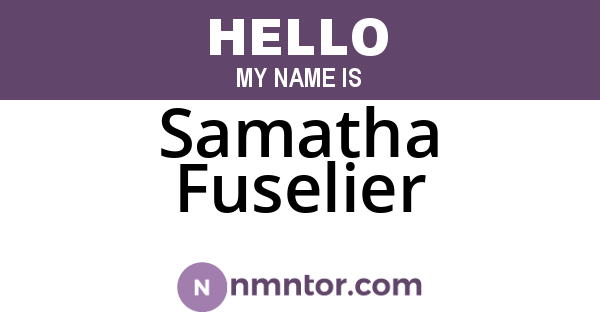 Samatha Fuselier