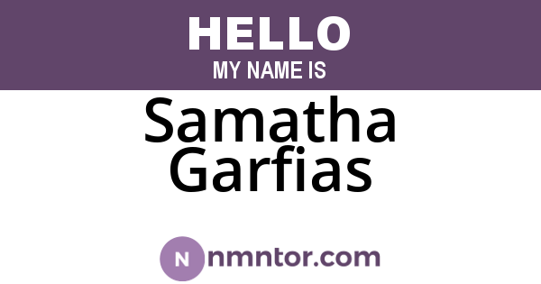 Samatha Garfias