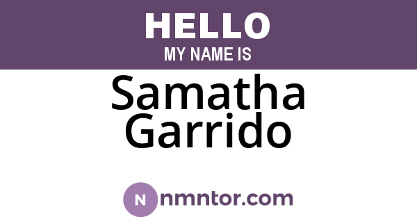 Samatha Garrido