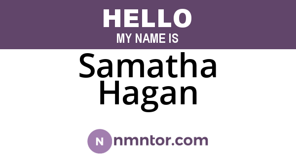 Samatha Hagan