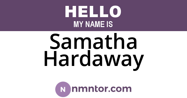 Samatha Hardaway
